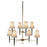 Jonathan Adler Ventana Two-Tier Chandelier in antique brass, elegant lighting fixture with multiple tiers and intricate design.