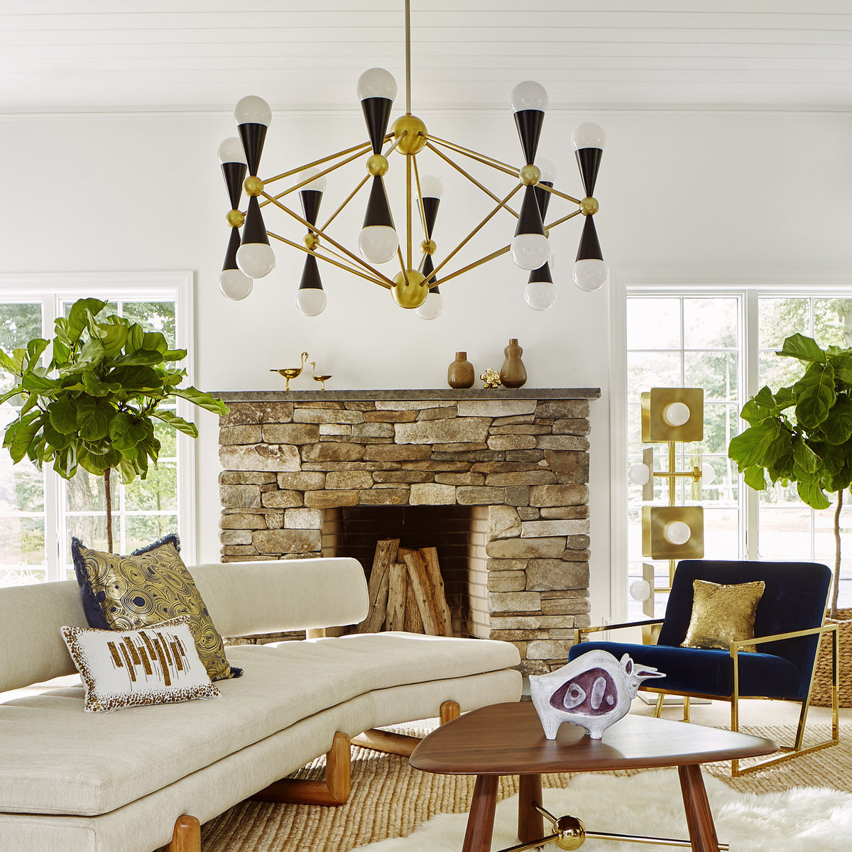 Caracas 16 Light Chandelier by Jonathan Adler