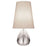 Black silk Claridge Teardrop Lamp by Jonathan Adler, elegant lighting fixture with a teardrop shape and sleek design.