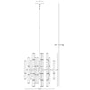 Brass Meurice Chandelier by Jonathan Adler showcasing elegant lighting with multiple glass shades and intricate design details.