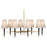 Brass Ventana Oval Chandelier by Jonathan Adler, stylish lighting fixture with an elegant oval design and modern brass finish.