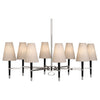 Brass Ventana Oval Chandelier by Jonathan Adler, elegant lighting fixture with a modern oval design and warm metallic finish.