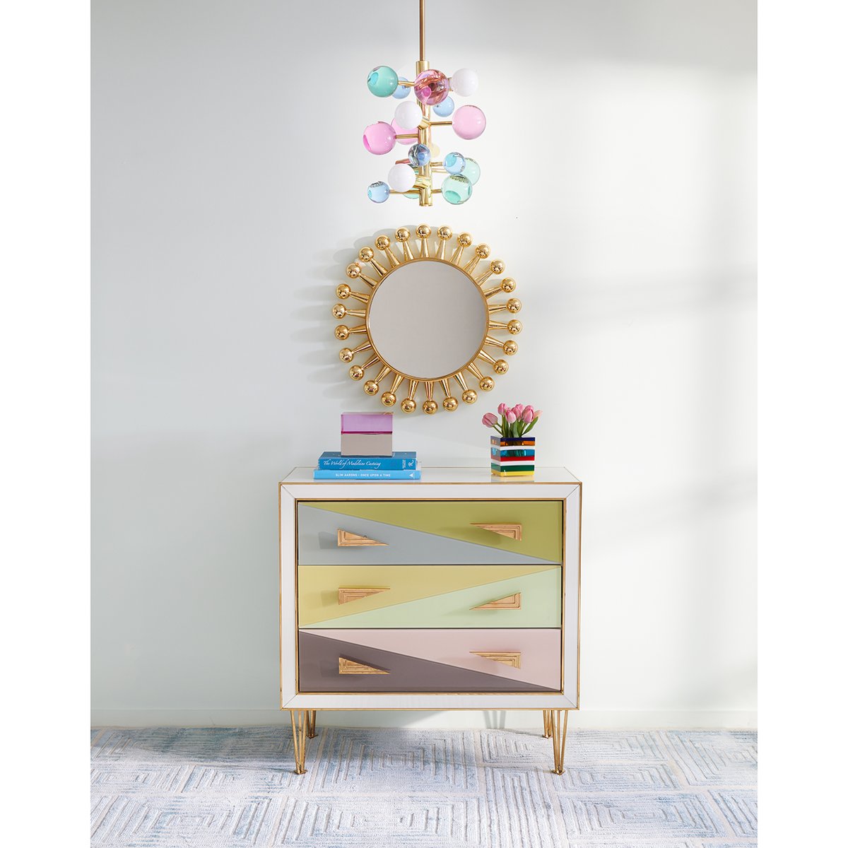 Lustre à Cinq Lumières Globo par Jonathan Adler