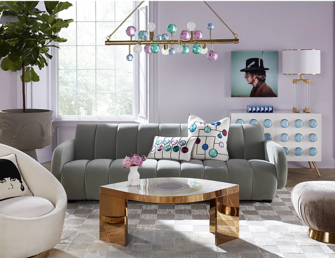Lustre linéaire Globo à six lumières par Jonathan Adler