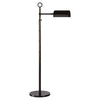 Polished nickel Meurice Task Floor Lamp by Jonathan Adler, modern lighting with sleek design and adjustable arm for focused illumination.