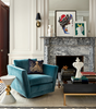 Chaise pivotante Sebastian par Jonathan Adler