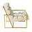 Channeled Goldfinger Lounge Chair by Jonathan Adler