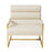 Channeled Goldfinger Lounge Chair by Jonathan Adler