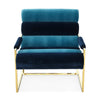 Channeled Goldfinger Lounge Chair by Jonathan Adler