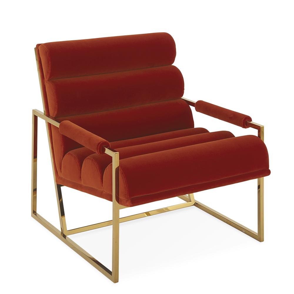 Channeled Goldfinger Lounge Chair by Jonathan Adler