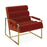 Channeled Goldfinger Lounge Chair by Jonathan Adler