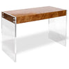 Natural Bond Desk storage by Jonathan Adler featuring sleek wooden compartments and modern design for organized workspace.