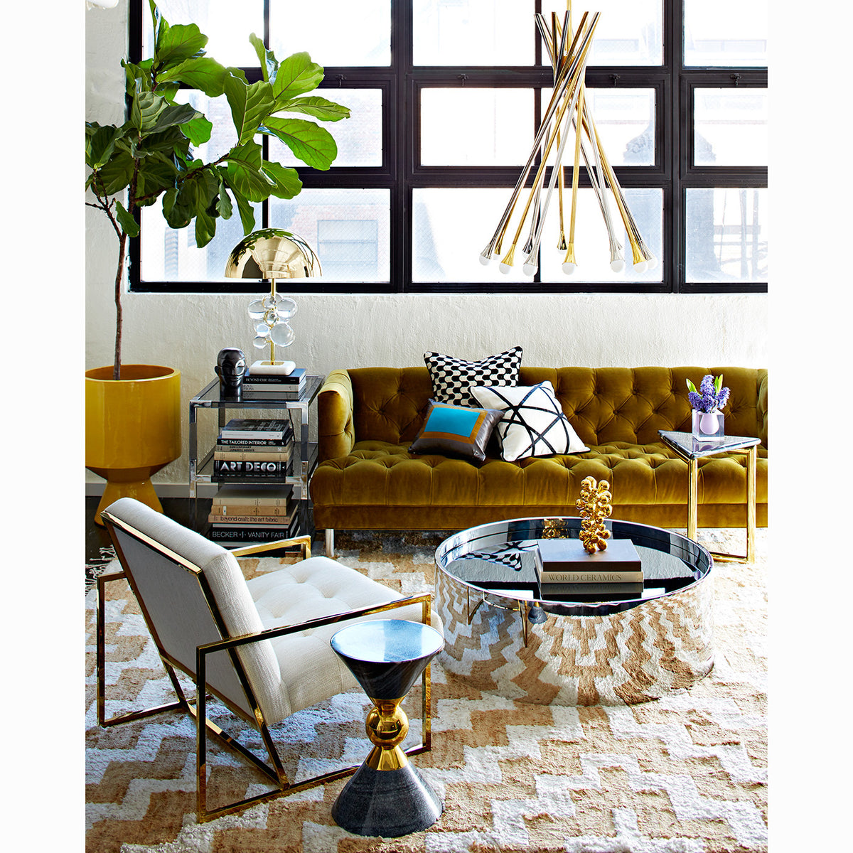 Table basse Alphaville par Jonathan Adler