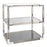 Jonathan Adler Jacques two-tier side table with sleek nickel finish, featuring modern design and two spacious surfaces for living room decor.