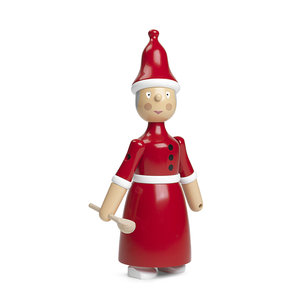 Christmas Santa Clara Mrs Santa Red/White H: 7.7" by Kay Bojesen Denmark