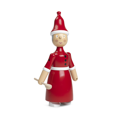 Christmas Santa Clara Mrs Santa Red/White H: 7.7" by Kay Bojesen Denmark