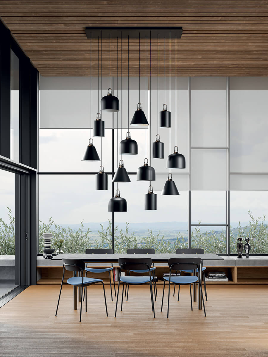 JIM Cylinder Cluster Suspension Lamp by LODES