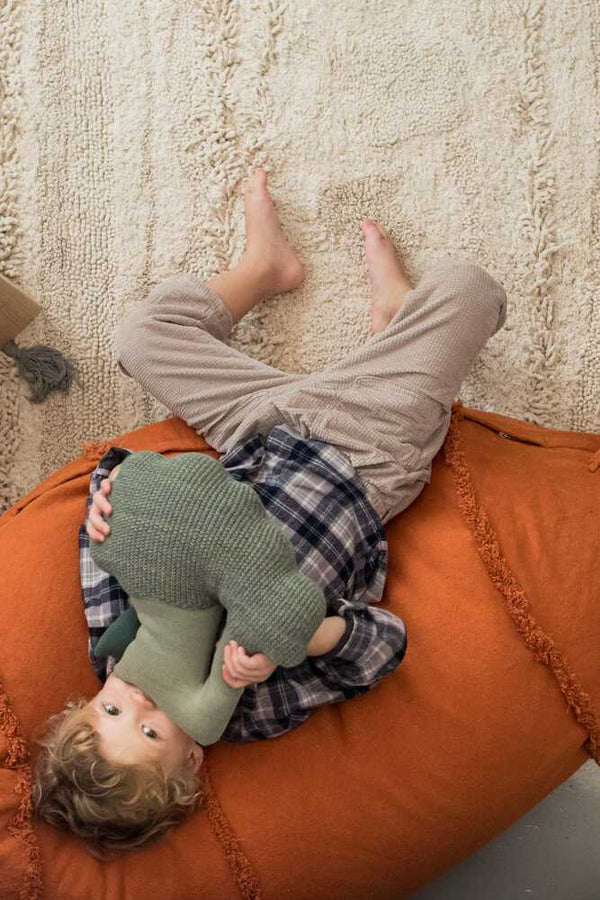 Brucy The Broccoli Knitted Cushion by Lorena Canals