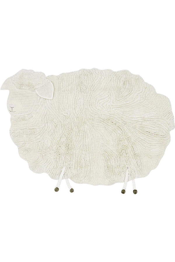 Pink Nose Sheep Woolable Rug by Lorena Canals