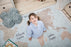 Kids vintage map washable rug by Lorena Canals featuring colorful, detailed map design suitable for children's rooms.