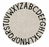 Round ABC Rug by Lorena Canals