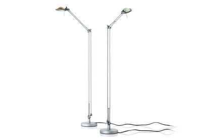 Modern Berenice floor lamp by Luceplan with sleek aluminum design, perfect for stylish lighting in living spaces.