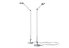 Modern Berenice floor lamp by Luceplan with sleek aluminum design, perfect for stylish lighting in living spaces.