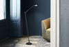 Luceplan Berenice floor lamp with sleek aluminum design, modern lighting fixture standing on a flat surface.