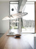 Luceplan Titania Suspension Lamp hanging with sleek, modern design and diffused lighting for contemporary interiors.