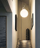 GlassGlass suspension lamp by Luceplan featuring a globe-shaped glass shade for modern lighting decor.