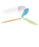 Luceplan Blow ceiling fan in transparent design, modern lighting fixture with sleek blades and contemporary style.
