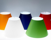 White Costanzina small hanging lamp by Luceplan, modern lighting fixture with sleek design and compact shape.