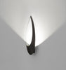 Matte black Blum wall lamp by Lumen Center Italia, modern lighting fixture mounted on a wall, sleek and stylish design.