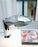 Matte black Washington Table Lamp by Lumen Center Italia, modern lighting fixture with sleek design and smooth finish.