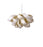 Agatha Small Suspension Lamp by LZF Lighting with ivory white, organic-shaped wooden veneer design for modern interior lighting.