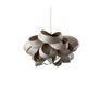 Agatha Small Suspension Lamp by LZF Lighting, ivory white lighting fixture with a modern, sculptural design, hanging as a decorative ceiling light.