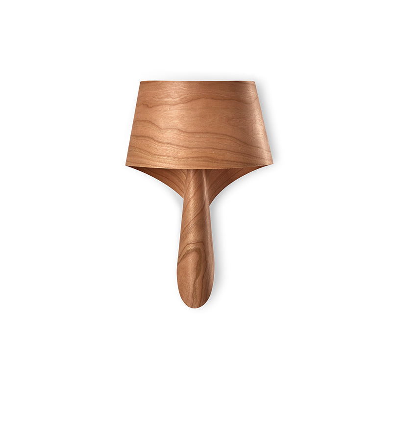 LZF Lighting Air Wall lighting fixture with natural cherry wood finish, modern design, mounted on a wall.