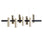Black Note Keys Suspension Lamp by LZF