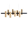 Black Note Keys Suspension Lamp by LZF