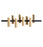 Black Note Keys Suspension Lamp by LZF