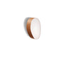 Small Guijarro wall and ceiling light by LZF Lighting in natural cherry wood, showcasing its modern, handcrafted design.