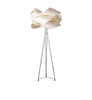 LZF Lighting Link Floor lamp featuring natural cherry wood finish and modern lighting design for stylish interior illumination.