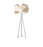 LZF Lighting Link Floor lamp featuring natural cherry wood finish and modern lighting design for stylish interior illumination.
