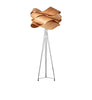 LZF Lighting Link Floor lamp with natural cherry wood finish, modern lighting design, and sleek standing base.