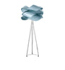 LZF Lighting Link Floor lamp with natural cherry wood finish, modern lighting fixture with a sleek, minimalist design.