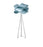 LZF Lighting Link Floor lamp with natural cherry wood finish, modern lighting fixture with a sleek, minimalist design.