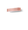 Small LZF I-Club wall lamp with cherry-colored, dimmable LED lighting, mounted on a wall for modern interior decor.