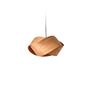 LZF Lighting Nut Suspension pendant light with black matte finish, black cable, and natural cherry wood accents.
