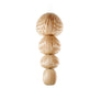 LZF Lighting Totem Suspension Lamp with natural cherry wood finish and dimmable LED lighting, modern lighting fixture.
