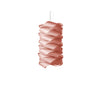 LZF Lighting natural cherry link chain suspension light fixture with interconnected metal links and modern design.